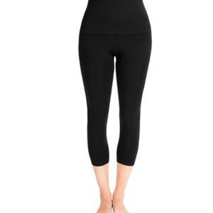Belly Bandit Mother Tucker Legging High Rise Cropped Black Support Legging Capri
